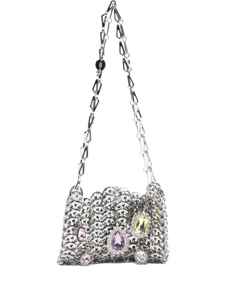  Rabanne Chain Satchel Shoulder Bag - Silver 
