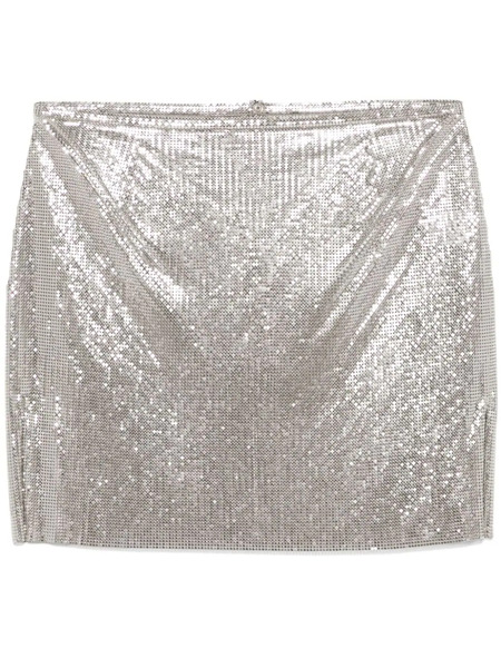  Rabanne Chainmail Mini Skirt - Grey 