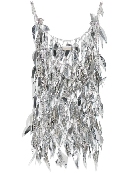  Rabanne Chainmail Scoop-neck Top - Silver 