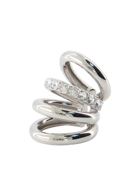  Rabanne Crystal-embellished Ear Cuff - Silver 