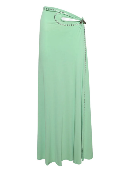  Rabanne Cut-out Eyelet-embellished Skirt - Green 