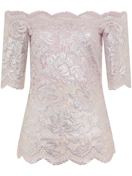  Rabanne Floral-lace Blouse - Pink 