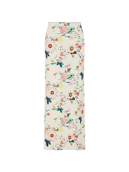  Rabanne Floral Maxi Skirt - Neutrals 