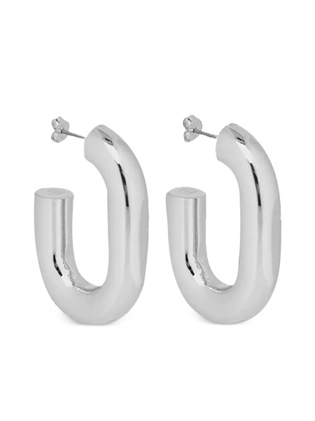  Rabanne Half-hoop Earrings - Silver 