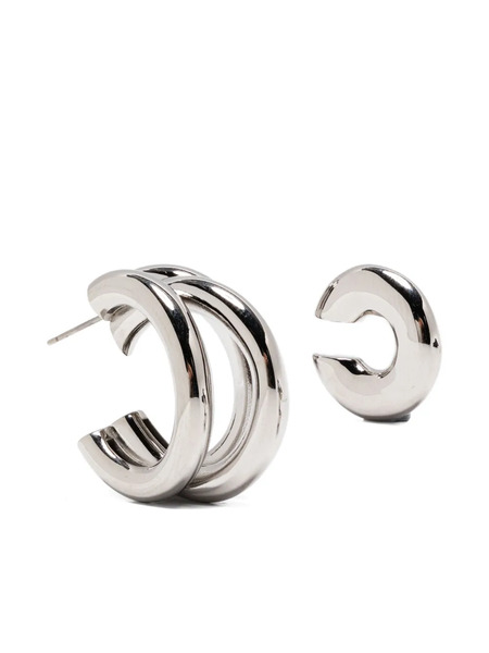  Rabanne Layered-design Earrings And Cuff Set - Silver 