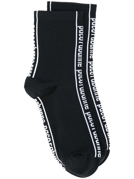  Rabanne Logo Socks - Black 