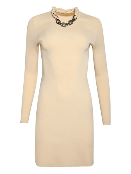  Rabanne Long-sleeve Dress - Neutrals 