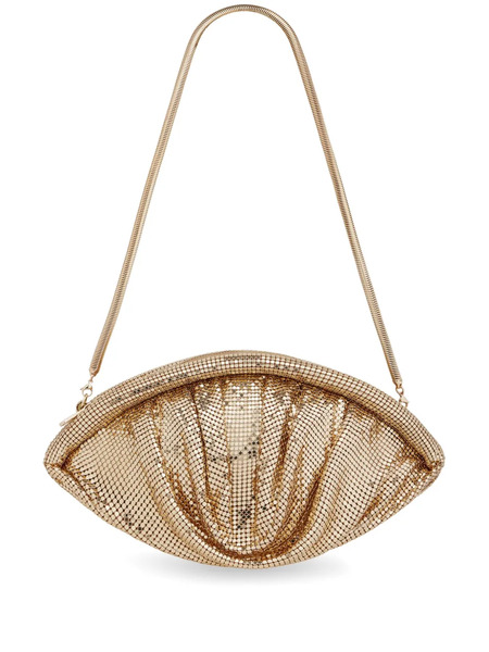  Rabanne Mesh Evening Clutch Bag - Gold 