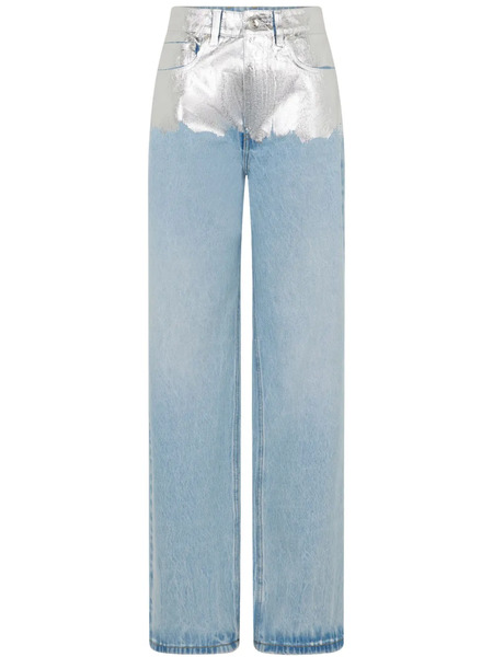  Rabanne Metallic Detailing Jeans - Blue 