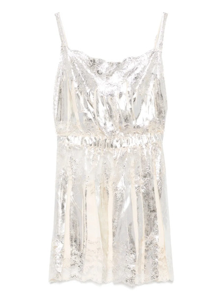  Rabanne Metallic-finish Top - Neutrals 