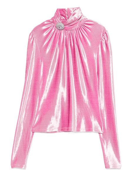  Rabanne Neck-embellishment Top - Pink 