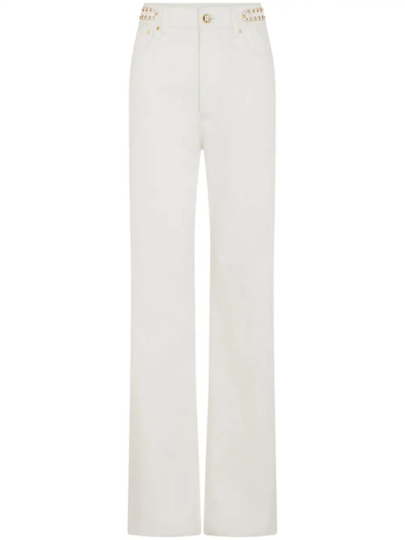  Rabanne Paillette-embellished Flared Jeans - White 
