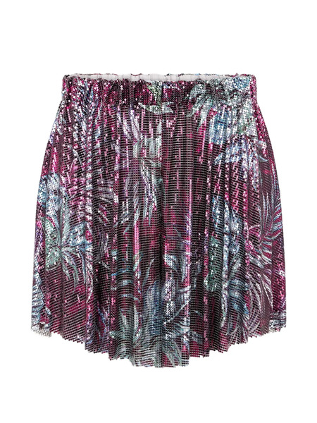  Rabanne Palm-tree-print Shorts - Purple 