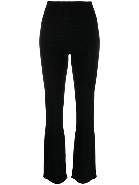  Rabanne Ribbed Wool-blend Trousers - Black 