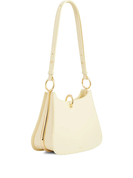  Rabanne Ring Leather Shoulder Bag - Neutrals 