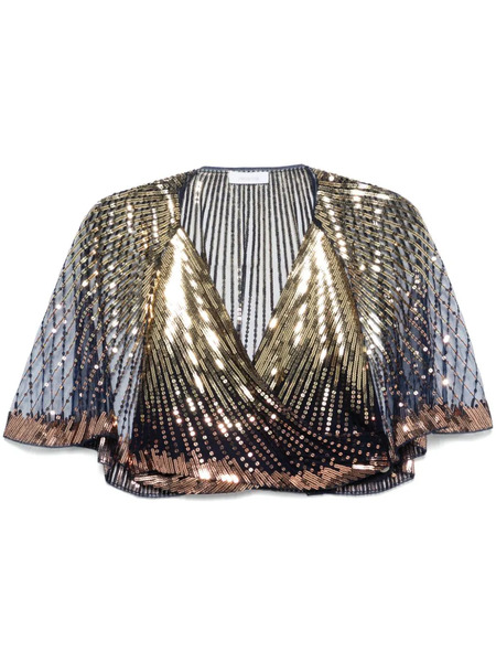  Rabanne Sequin Embellished Blouse - Blue 