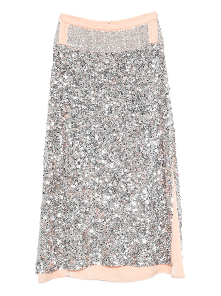  Rabanne Sequin-embellishment Maxi Skirt - Silver 