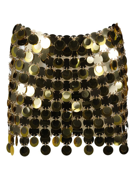  Rabanne Sequin Mini Skirt - Gold 