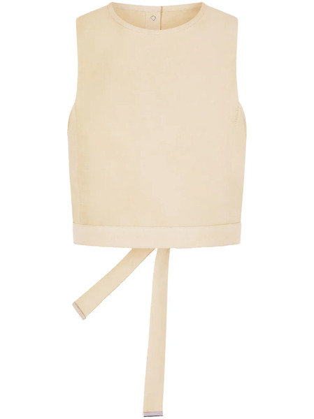 Rabanne Sleeveless Crop Top - Neutrals 