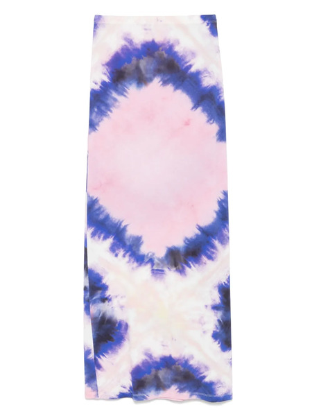  Rabanne Tie-dye Maxi Skirt - Blue 