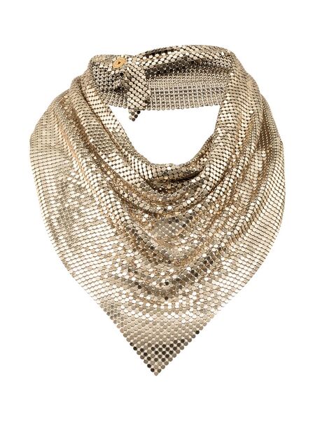  Rabanne Triangle Scarf - Gold 