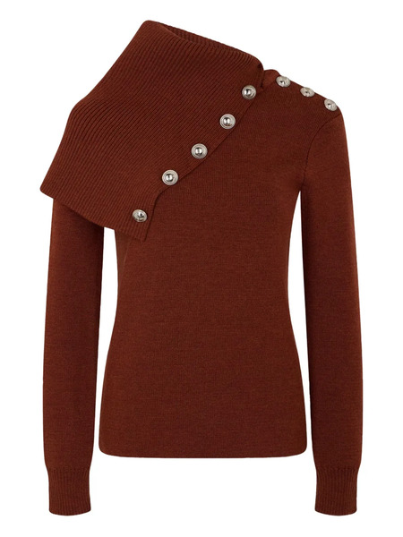  Rabanne Wool Jumper - Brown 