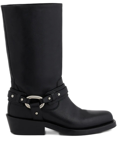  Rabanne Xl Link Biker Boots - Black 