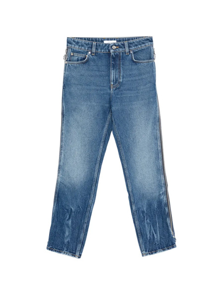  Rabanne Zip-detail Cropped Jeans - Blue 