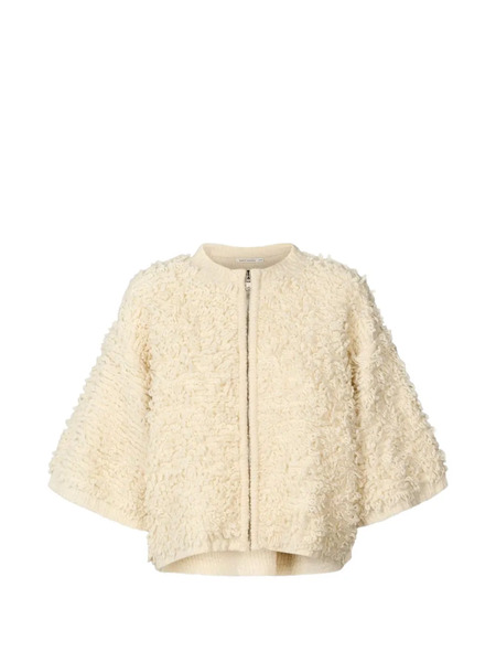  Rabens Saloner Alice Zip Cardigan - Neutrals 