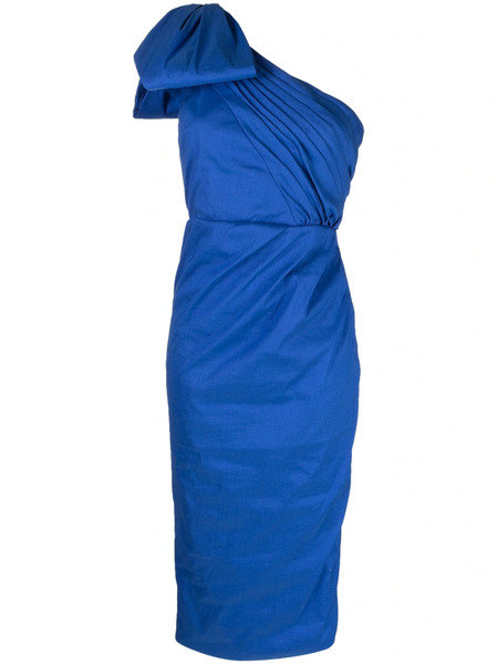  Rachel Gilbert One-shoulder Midi Dress - Blue 