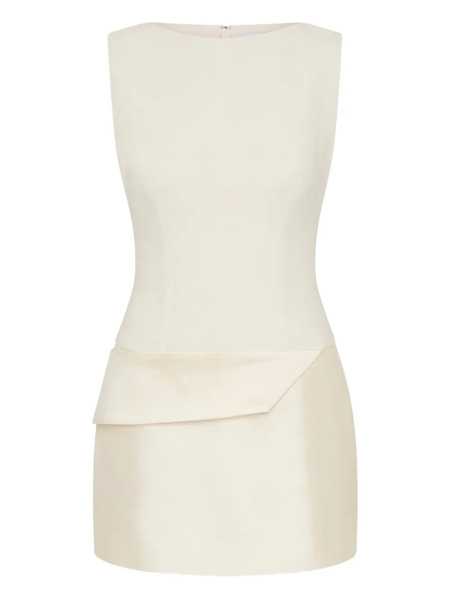  Rachel Gilbert Rikki Draped Mini Dress - Neutrals 