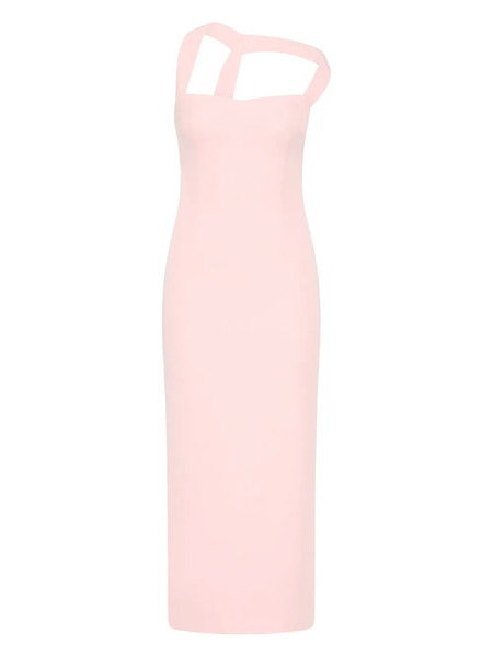  Rachel Gilbert Sculpted Midi Dress - Pink 