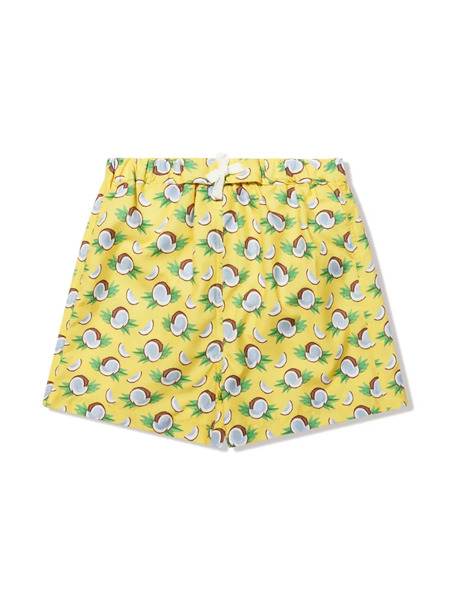  Rachel Riley Coconut-print Swim Shorts - Yellow 