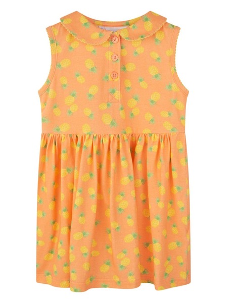  Rachel Riley Pineapple-print Sleeveless Dress - Orange 
