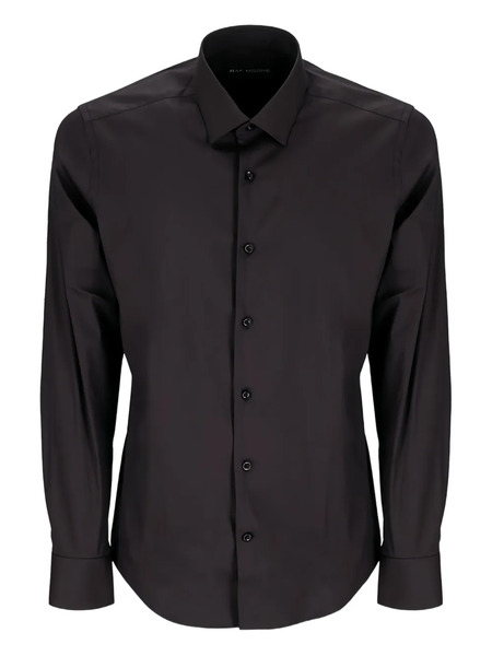  Raf Moore Long-sleeve Button-down Shirt - Black 