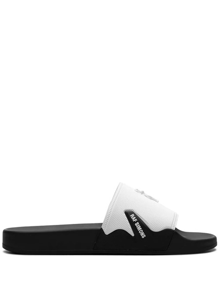  Raf Simons Astra Logo-embellished Slides - White 