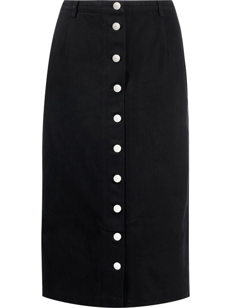  Raf Simons Button-down Midi Skirt - Black 