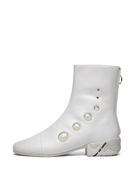 Raf Simons Circle Detail Boots - White 