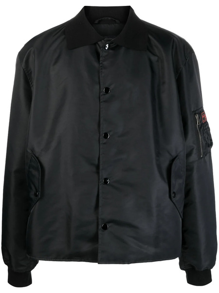  Raf Simons Collared Bomber Jacket - Black 