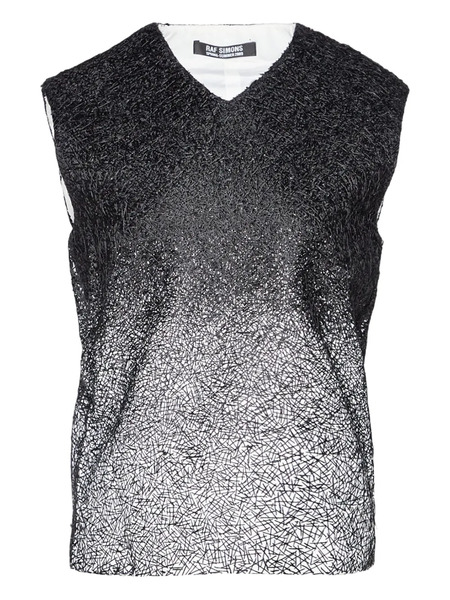  Raf Simons Dégradé Vest - Black 