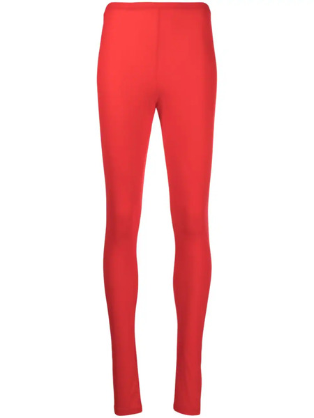  Raf Simons Logo-patch Leggings - Red 