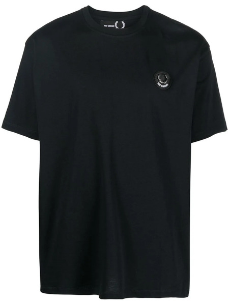  Raf Simons Logo-patch Short-sleeved T-shirt - Black 