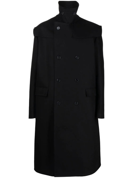  Raf Simons Oversize Double-breasted Coat - Black 