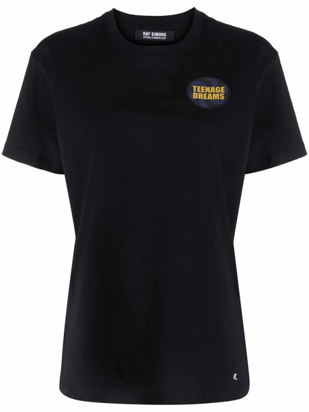  Raf Simons Patch-detail Cotton T-shirt - Black 
