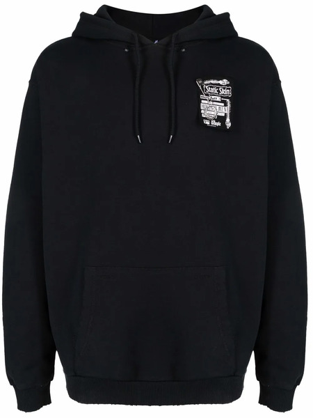  Raf Simons Patch-detail Long-sleeved Hoodie - Black 