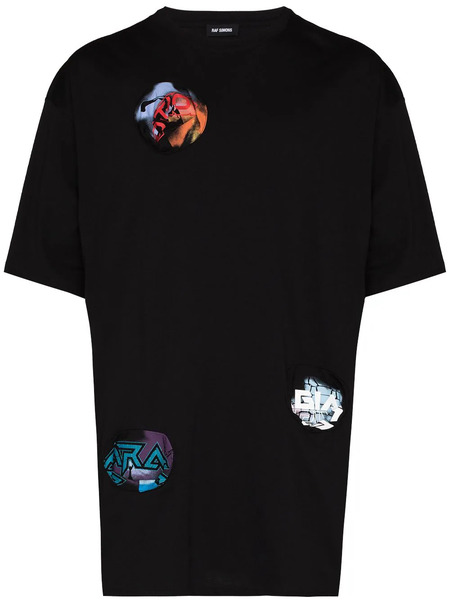  Raf Simons Pocket Holes Oversized T-shirt - Black 