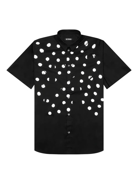  Raf Simons Polka-dot Print Shirt - Black 