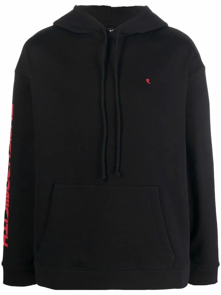  Raf Simons Synchronicity Print Hoodie - Black 