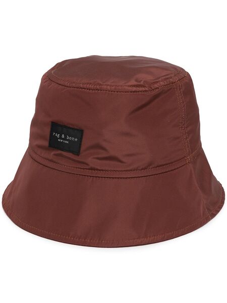  Rag & Bone Addison Logo-patch Bucket Hat - Brown 
