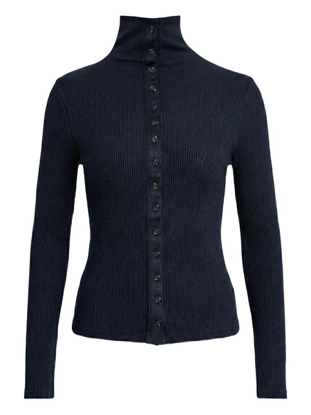  Rag & Bone Button Ribbed Knitwear - Blue 